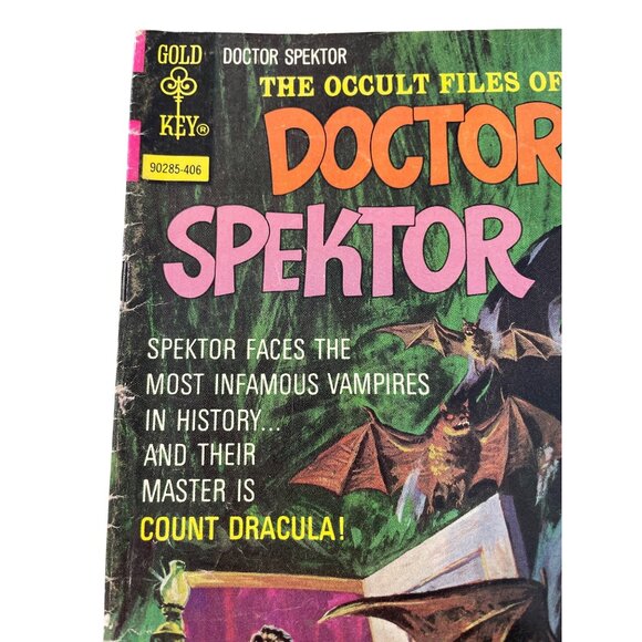Gold Key The Occult Files Of Dr Spektor #8 June 1974 Draculas Vampire Legion - Picture 2 of 7